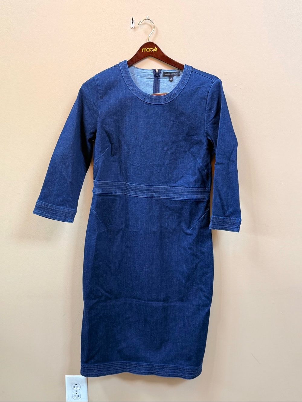 Banana Republic Navy Denim Sheath Dress